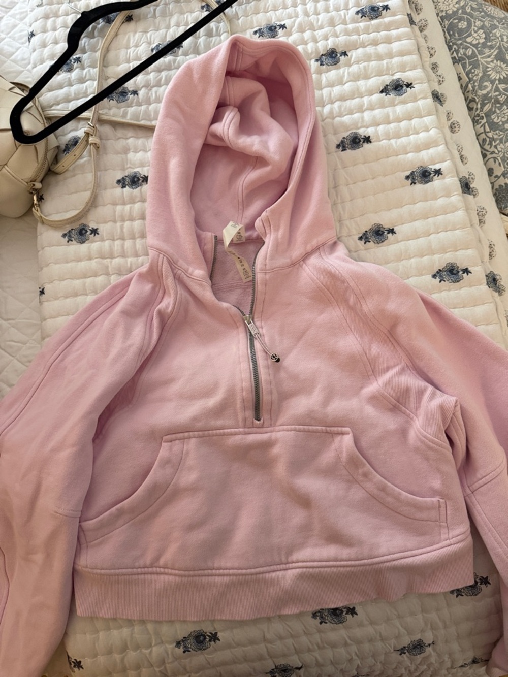 lululemon athletica Pastel Pink Half-Zip Hoodie